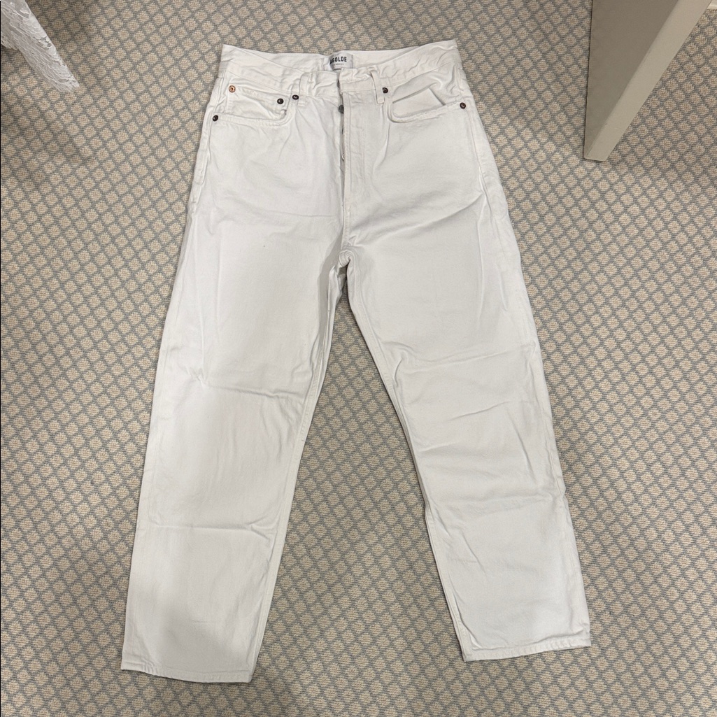 Agolde 90s Crop White Jean